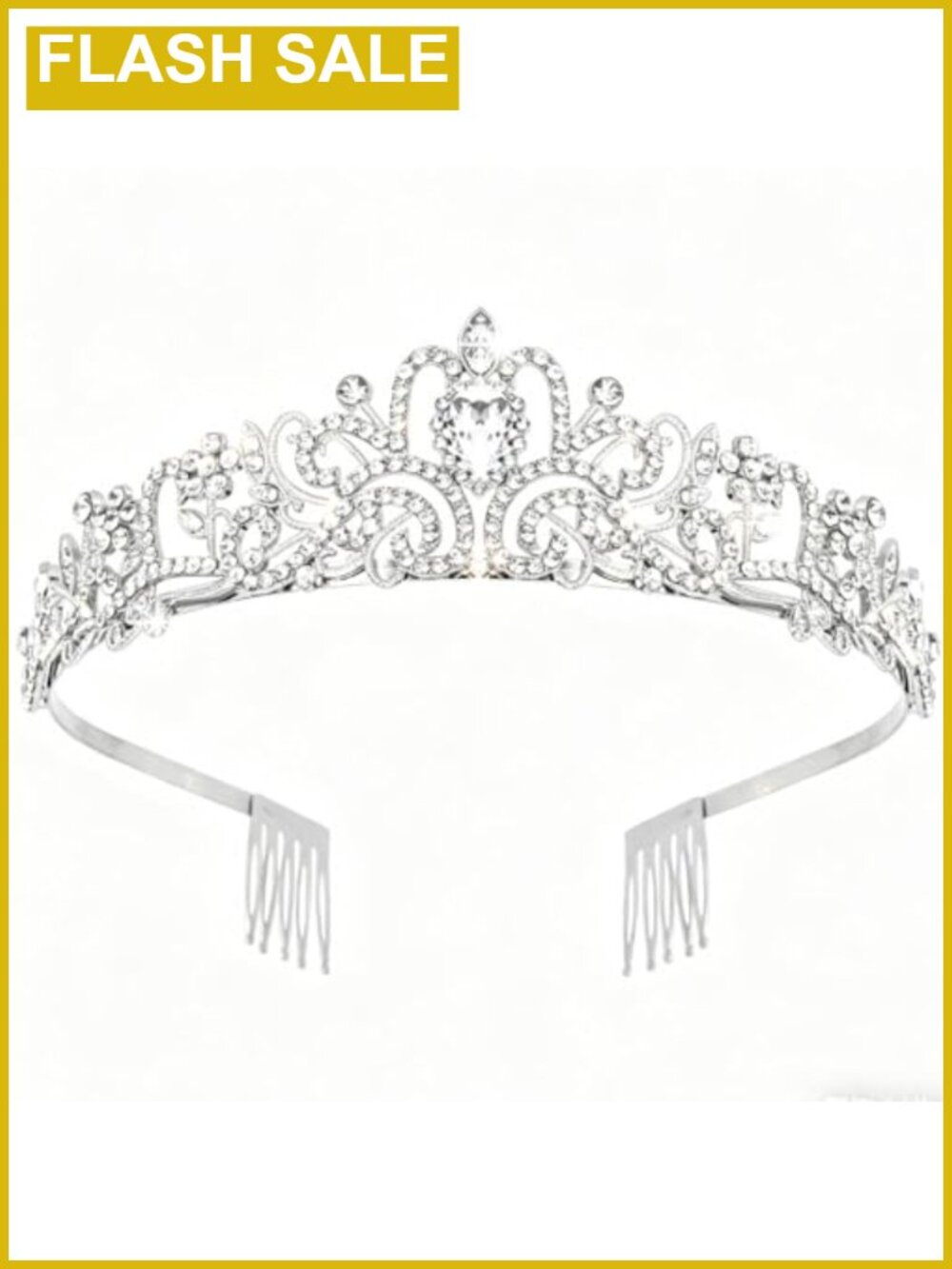Rhinestone Crystal Tiara Crown Headband Pageant Wedding Hair Accessory